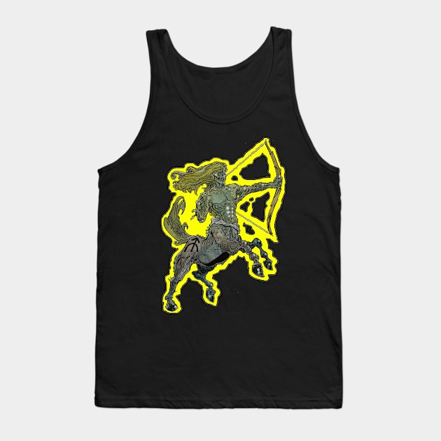 Zombie Art : ZOMBIE ZODIAC HORRORSCOPE (Sagittarius) T-Shirt Tank Top by rsacchetto